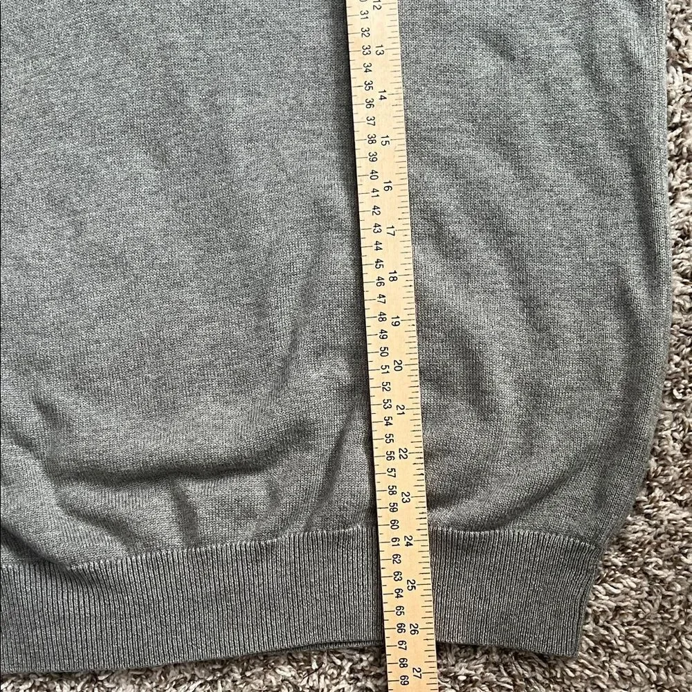 Like New! Vineyard Vines Men's Saltwater Quarter-Zip Pullover Sweater Gray in L